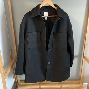 H&M Black Shacket